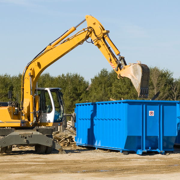 what size residential dumpster rentals are available in Melstone